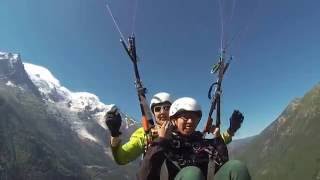 Paragliding Chamonix Mont Blanc  Summer 2016 [upl. by Sirap]