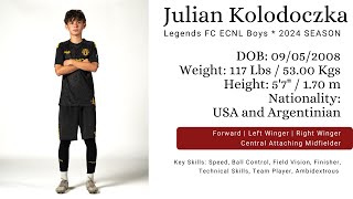 16 yearold Player SkillsDribblesPasses  HIGHLIGHTS  Julian Kolodoczka 22 [upl. by Arytas]