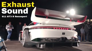 Porsche 911 GT3 R Rennsport Exhaust Sound [upl. by Ordnagela]