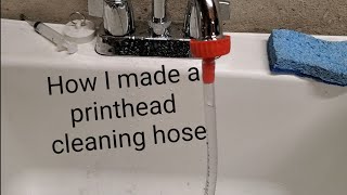 Homemade hose for cleaning printheads [upl. by Lelith]