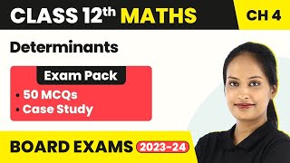 Class 12 Maths Chapter 4 MCQ 50 Solved  Determinants Class 12 MCQs CBSEIITJEE [upl. by Tandy]