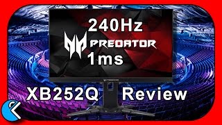 240Hz 1ms Intel Extreme Masters tournament ready 245 inch Acer Predator XB252Q Gaming monitor [upl. by Eita]