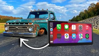 How to install a 60fps CarPlay screen into any Classic car  Carpodgo T3 Pro [upl. by Magavern]