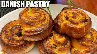 DANISH PASTRY RECIPESIMPLE HOW TO MAKE DANISH PASTRYAt home [upl. by Zaob929]