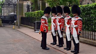 Scots Guards Drums Preparation for Holyrood Palace Day 1 [upl. by Allwein]