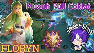 MUSUH FULL COKLAT  GAMEPLAY FLORYN  BUILD TOP 1GLOBAL FLORYN  MLBB [upl. by Largent161]