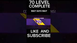 Complete 70 level in free fire how to increase your level level push shorts foryou foryoupage [upl. by Anoynek]