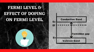 Fermi level and effect of doping on Fermi level IN JUST 5 MINUTES [upl. by Pinsky792]