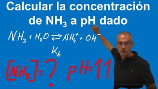 Calcular la concentración de Amoniaco a pH11 [upl. by Ardnalac]