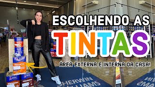 COMPRANDO TINTAS PARA CASA  INTERNA E EXTERNA reforma [upl. by Mcdonald523]