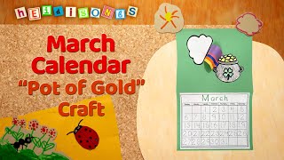 March Calendar  Crafts with Miss Kim [upl. by Lenni]