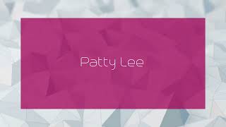 Patty Lee  appearance [upl. by Oniger447]