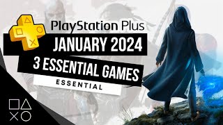 PlayStation Plus Essential January 2024 Monthly Games  PS Plus January 2024 [upl. by Bahr]