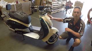 150cc 50cc Znen Scooter Setup Info And Unboxing High Quality Italian Style Scooters [upl. by Sidky]