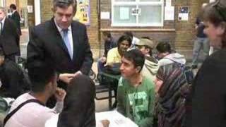 Prime Minister and John Denham at Newham Sixth Form College [upl. by Hedy]