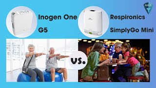 Inogen One G5 vs Philips Respironics SimplyGo Mini Comparison [upl. by Belldas]