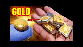 I Recovered 8000 Worth of Gold from Old Computer Scrap [upl. by Ecnarual]