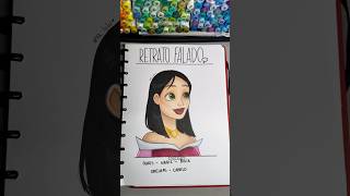 BORA FAZER UM RETRATO FALADO Versão princesas 👸🏻 arte desenho disney princesas ilustração [upl. by Karl]