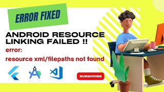 ERROR FIXED👍 Android resource linking failed  error resource xmlfilepaths not found  Flutter [upl. by Abih]