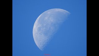 I captured the Moon on blue skies at 1022 am [upl. by Prober]