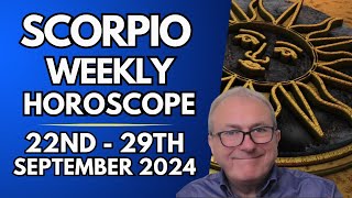 Scorpio Horoscope  Weekly Astrology 23rd to 29th September 2024 [upl. by Mcmath]