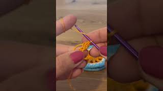 Have you ever tried this Let’s make a round granny sunshine häkeln crochet grannysquare [upl. by Lugar]