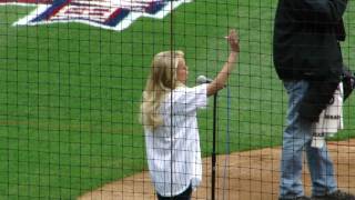 Kristin Chenoweth National Anthem 2010 Opening Day Yankee Stadium Live HD [upl. by Aicsila]