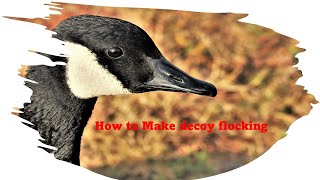 How to make decoy flocking [upl. by Wing]