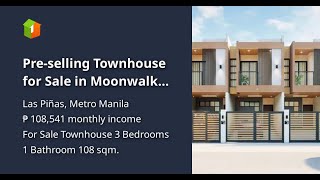 Preselling Townhouse for Sale in Moonwalk Village Las Pinas City [upl. by Yajnas]