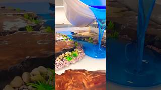 Astuce fabrique une table rivière avec canyon  💯 🔥 💥 short [upl. by Enoj614]