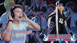 FIRST TIME Reacting to ALL Bleach Openings 117  Bleach openings reaction [upl. by Dhiren525]