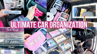 ULTIMATE CAR ORGANIZATION  Satisfying Clean and Car Restock Organizing on a Budget [upl. by Ellehcram358]