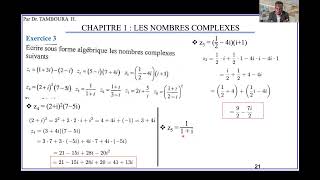 Exercices de Mathématiques Niveau TerminaleChapitre 1  Nombres complexes Partie3 [upl. by Alilad]