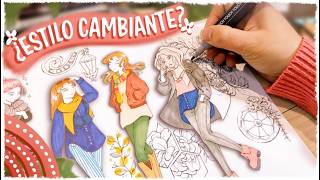 🤔 ¿Tu ESTILO de DIBUJO CAMBIA cada día 🌸 [upl. by Oram859]