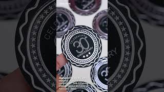 Silver Foiled UV Sticker  Sticker Printing  Custom Stickers uae dubai printing design brand [upl. by Durston536]