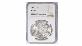 1881 O Morgan Silver Dollar Morgan Silver Dollar [upl. by Menis]