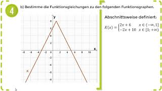 Abschnittsweise definierte lineare Funktionen amp Betragsfunktionen  Übung 6 [upl. by Magda]