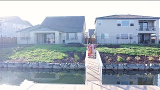 HOUSEWARMING IN USA  LAKEFRONT HOME  RIVER ISLANDS  LATHROP  4K [upl. by Anos]