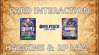 One Piece TCG Red Purple Law and Basil Hawkins card interaction [upl. by Trinl]