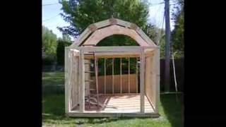 How to Build a Gambrel Shed Plans  Blueprints [upl. by Chivers]