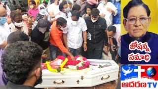 JOSHI ANNA  FUNERAL VIDEO  HYDERABAD at Narayanaguda Cemetry Video Coverage by Adarana TV [upl. by Prue]