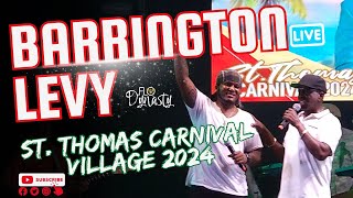 Reggae Legend Barrington Levy St Thomas Carnival Village 2024 usvi reggae vicarnival carnival [upl. by Miguel]