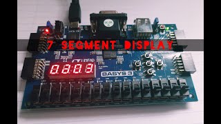 7 segment display on Basys 3VHDL [upl. by Boulanger469]