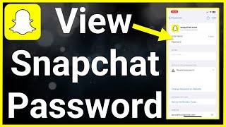 How To See Your Password On Snapchat [upl. by Kean]