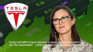 Tesla bull ARK expects ‘multitrillion’ dollar Robotaxi to dominate Uber Lyft starting 2025 [upl. by Lika]