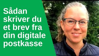 Sådan skriver du et brev fra din digitale postkasse  Borgerservice to go [upl. by Barstow]