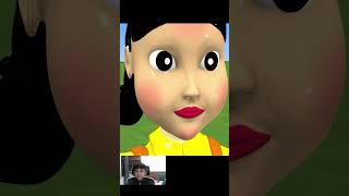 Scary Teacher 3D vs Squid Game Help Doll Use Vegetables Make Recycled Costumes Challenge shorts [upl. by Ellertal]