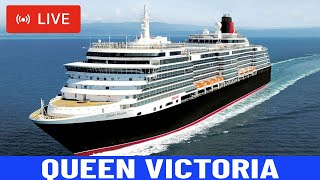 SHIPS TV  Queen Victoria Departing Port of Southampton Live Stream Cruise Ships Spotting [upl. by Tibold]