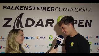 Dino PrizÌŒmicÌ intervju  Falkensteiner Punta Skala Zadar Open 2024 [upl. by Nna761]