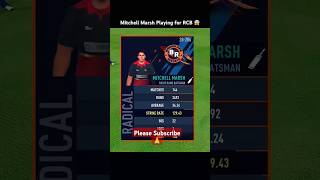 Mitchell Marsh Playing for Rcb 😱 Rc24 Shorts Shortsfeed ytviral [upl. by Thain]